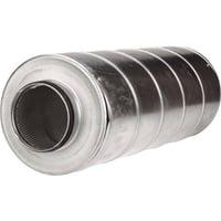 Lyddmper m. 50 mm isolering og nipler 250 mm - 1200 mm Lindab