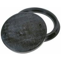 Letvgtsbrndgods - Rund karm inklusiv dksel til 600 mm brnd (maks. 12