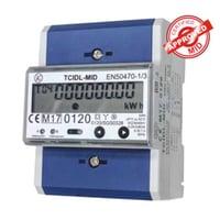 KWH mler 3-faset LCD 5(80)A 4M MID S0-snitflade RS485