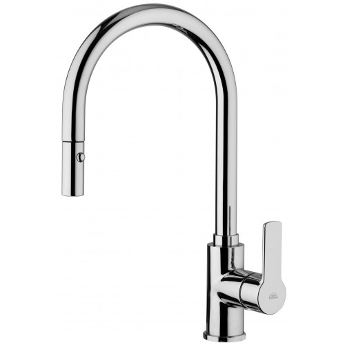 Paffoni Red køkkenarmatur med udtræksslange - Krom Køkkenarmatur Paffoni