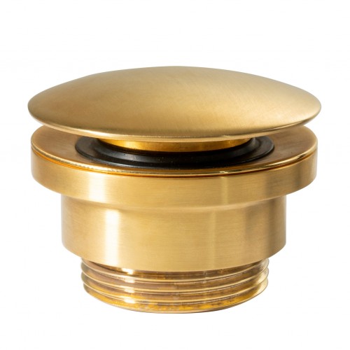 Light Pop op bundventil - Børstet Messing Bundventil Nico