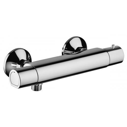 Paffoni Equo Star termostatbatteri med 1/2" afg. nedad - Krom Brusearmatur Paffoni