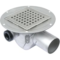 Blcher Square gulvaflb 145 x 145 mm (75 mm) - til beton og fliser Blcher