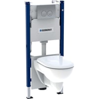 Geberit Delta Renova komplet toilet pakke - 112 cm Delta indbygningscister med tryk