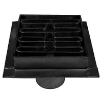 HUGO - Broaflb med skrt og rist til 110 mm aflb (sort lakeret